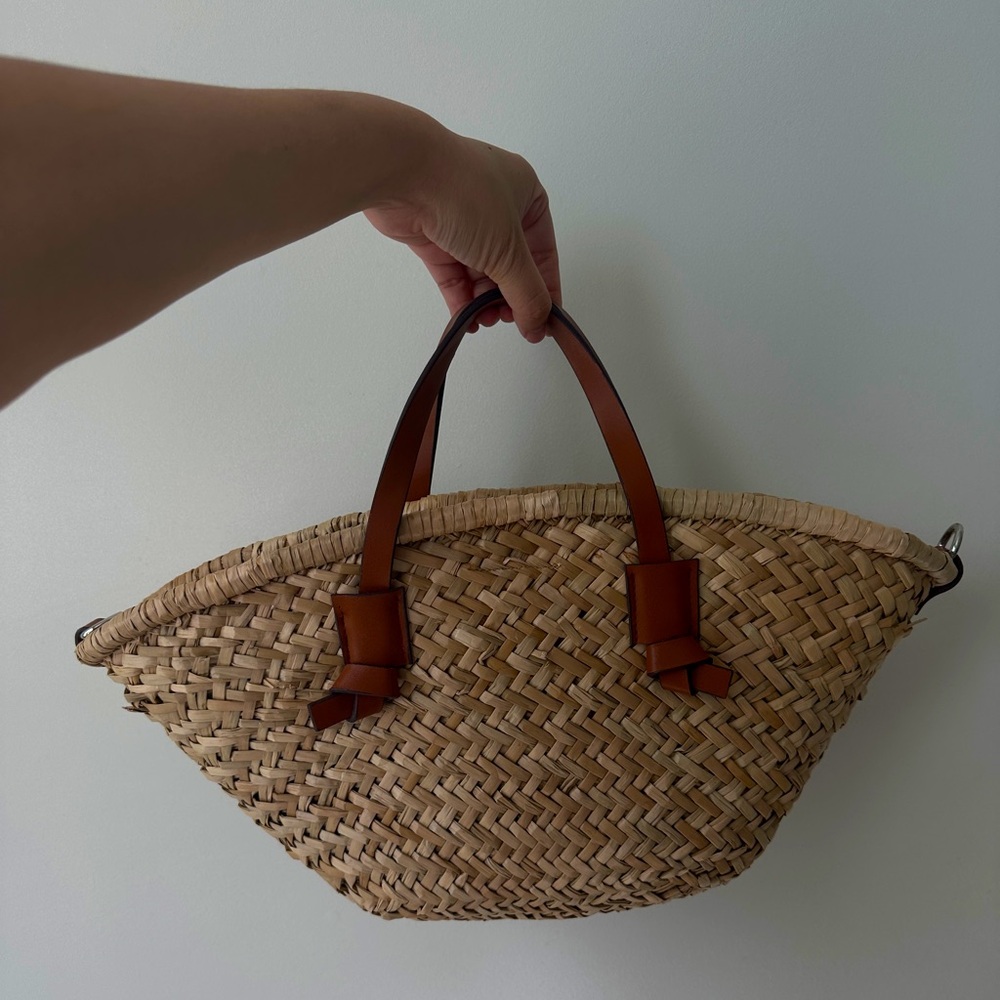 Rattan bag from Mango